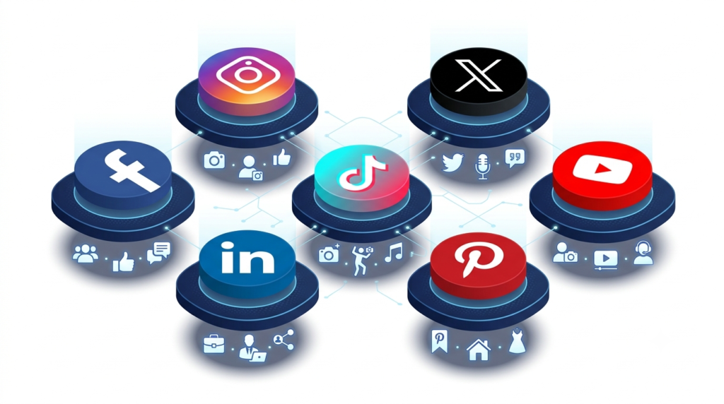 Comparison showing unmanaged vs professionally managed social media profiles with growth metrics